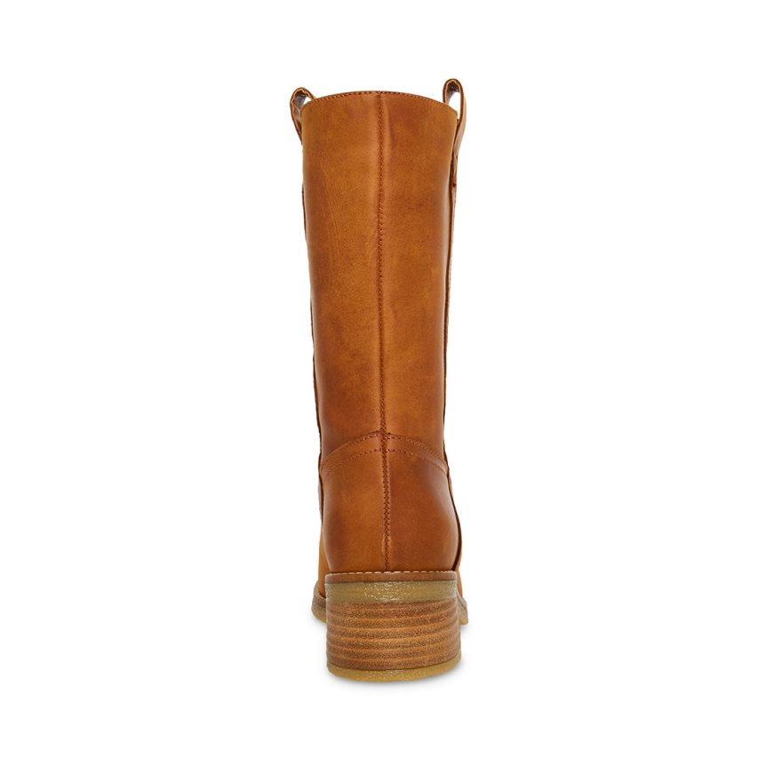 Botas Altas Steve Madden Winny Cuero Mujer Marrones | ES FN8609